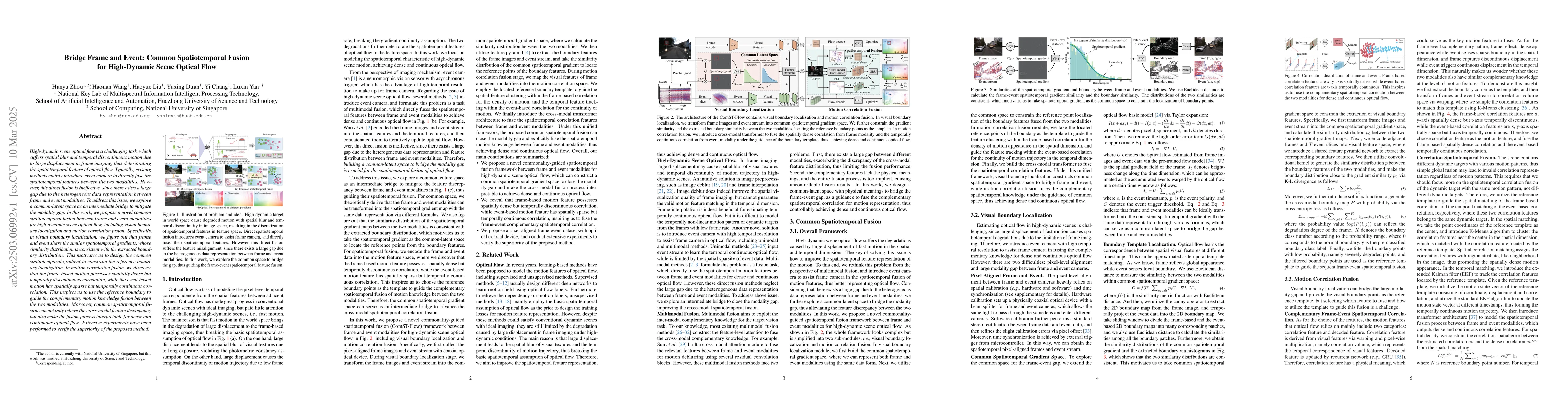 Thumbnail for Bridge Frame and Event: Common Spatiotemporal Fusion for High-Dynamic
  Scene Optical Flow