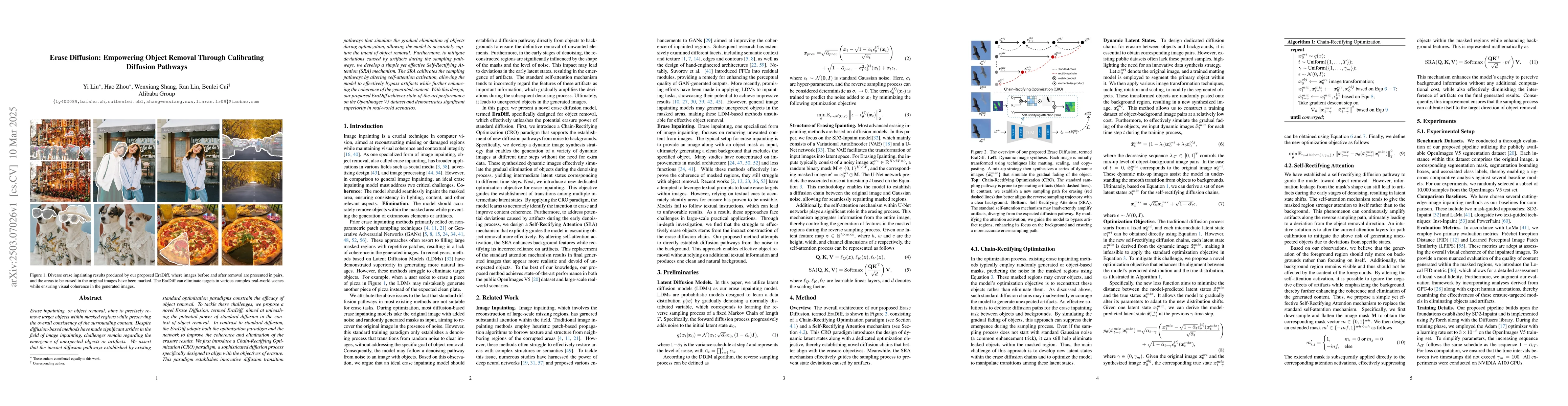 Thumbnail for Erase Diffusion: Empowering Object Removal Through Calibrating Diffusion
  Pathways