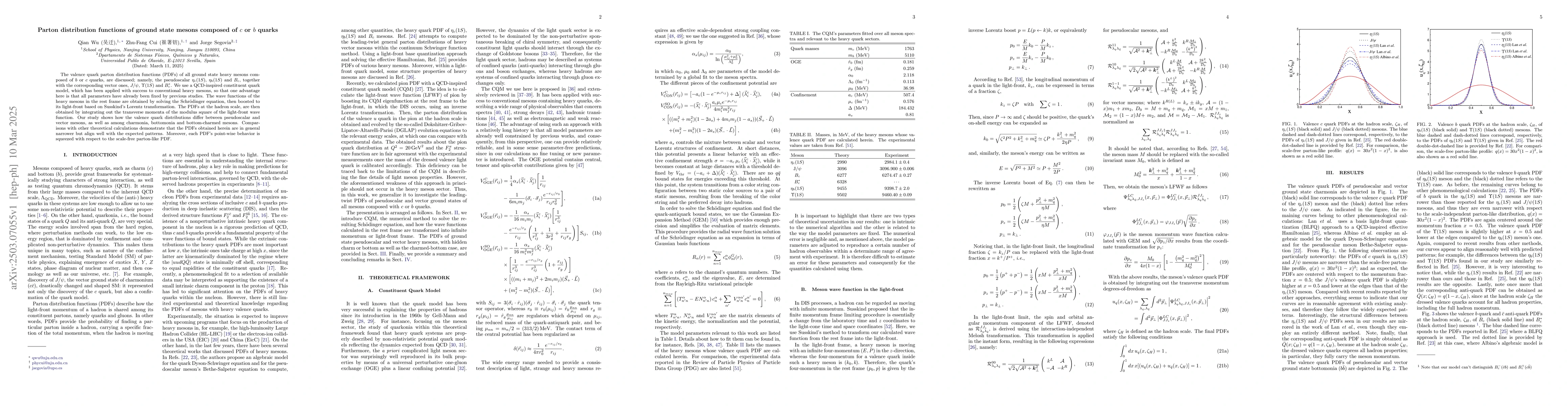 Thumbnail for Parton distribution functions of ground state mesons composed of $c$ or
  $b$ quarks