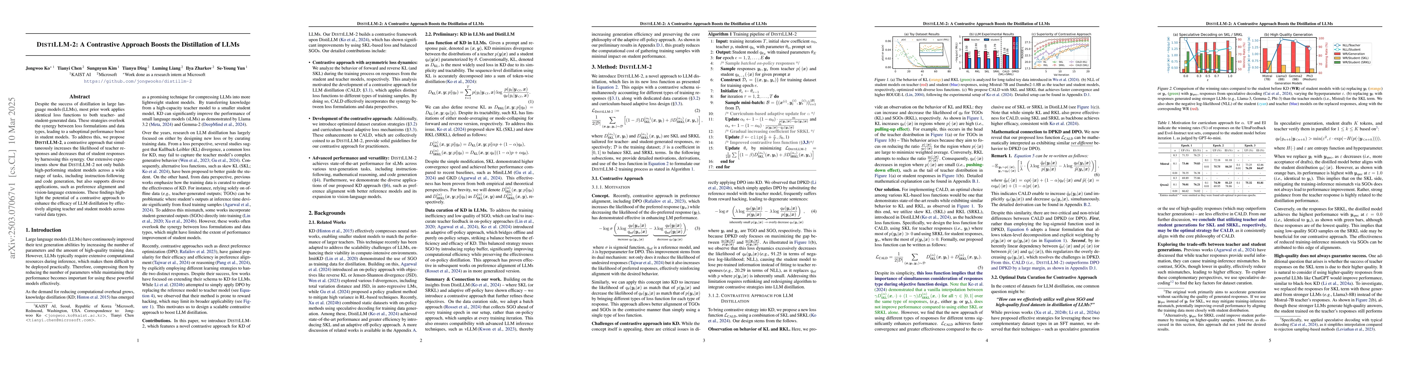 Thumbnail for DistiLLM-2: A Contrastive Approach Boosts the Distillation of LLMs
