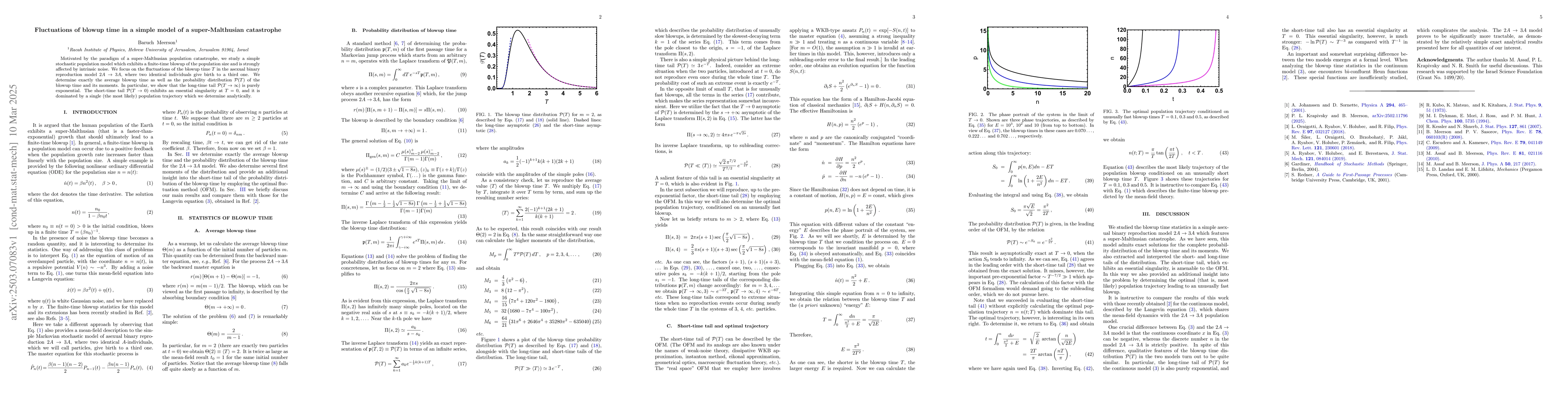 Thumbnail for Fluctuations of blowup time in a simple model of a super-Malthusian
  catastrophe