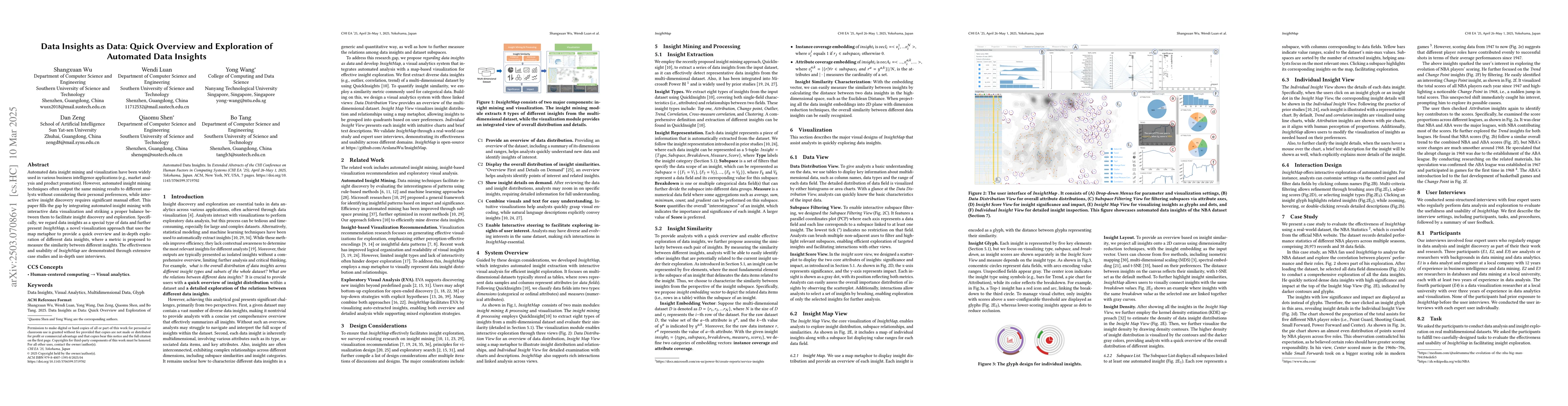 Thumbnail for Data Insights as Data: Quick Overview and Exploration of Automated Data
  Insights