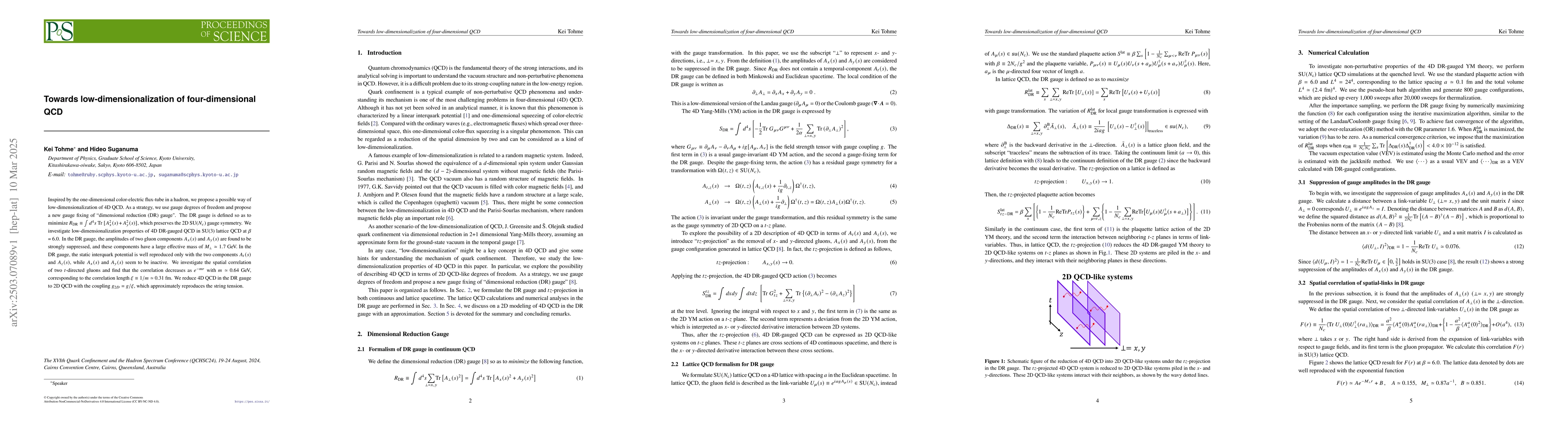 Thumbnail for Towards low-dimensionalization of four-dimensional QCD