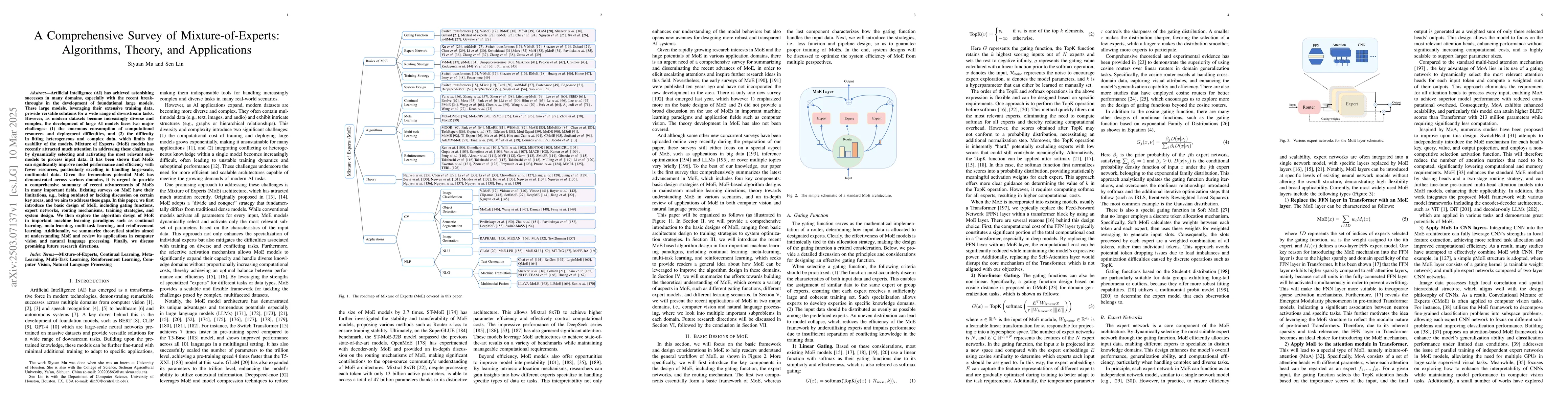 Thumbnail for A Comprehensive Survey of Mixture-of-Experts: Algorithms, Theory, and
  Applications
