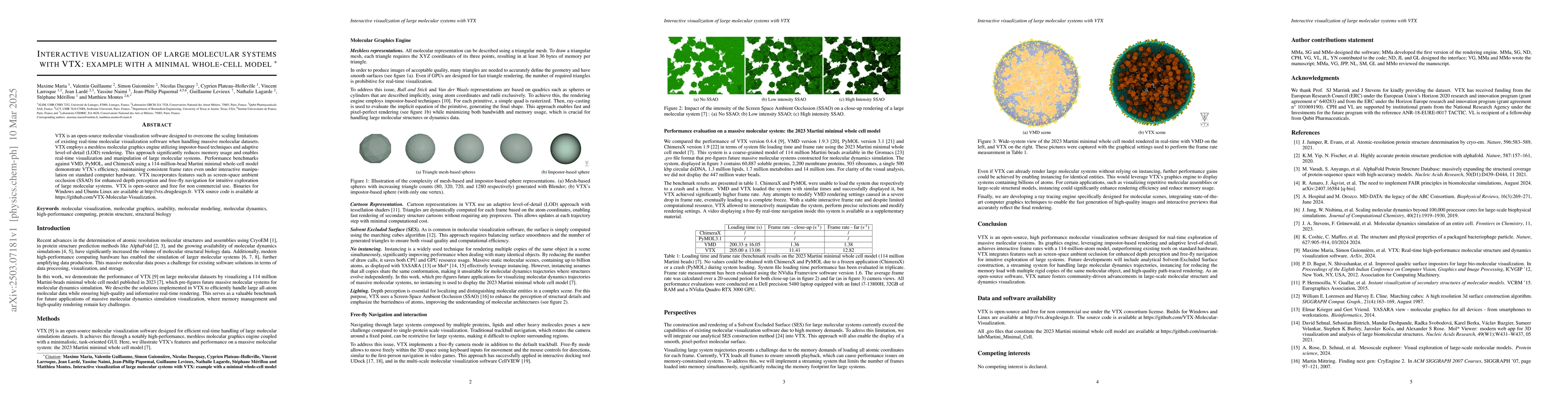 Thumbnail for Interactive visualization of large molecular systems with VTX: example
  with a minimal whole-cell model
