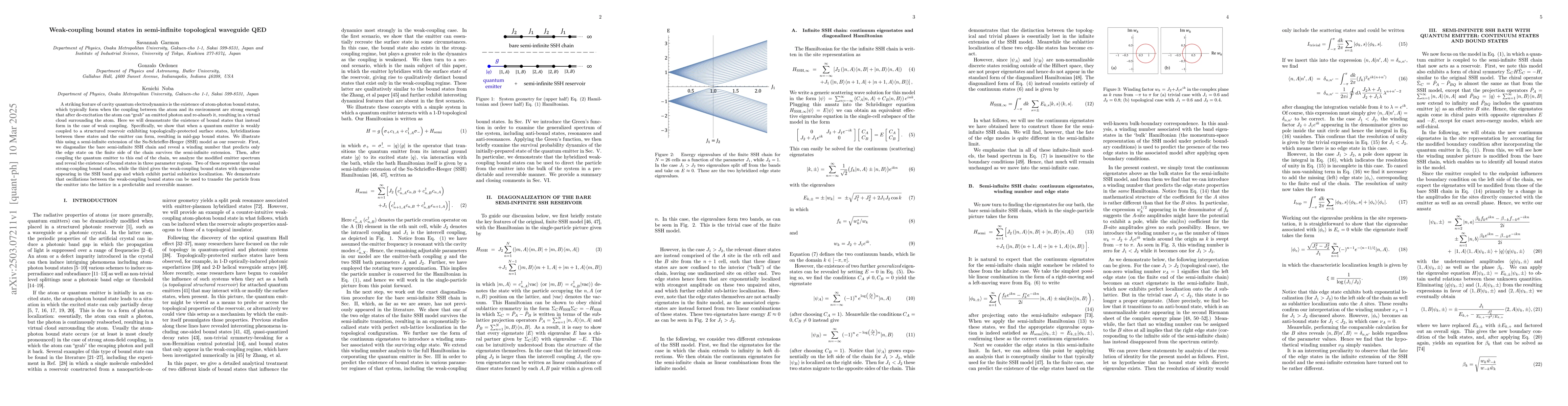 Thumbnail for Weak-coupling bound states in semi-infinite topological waveguide QED