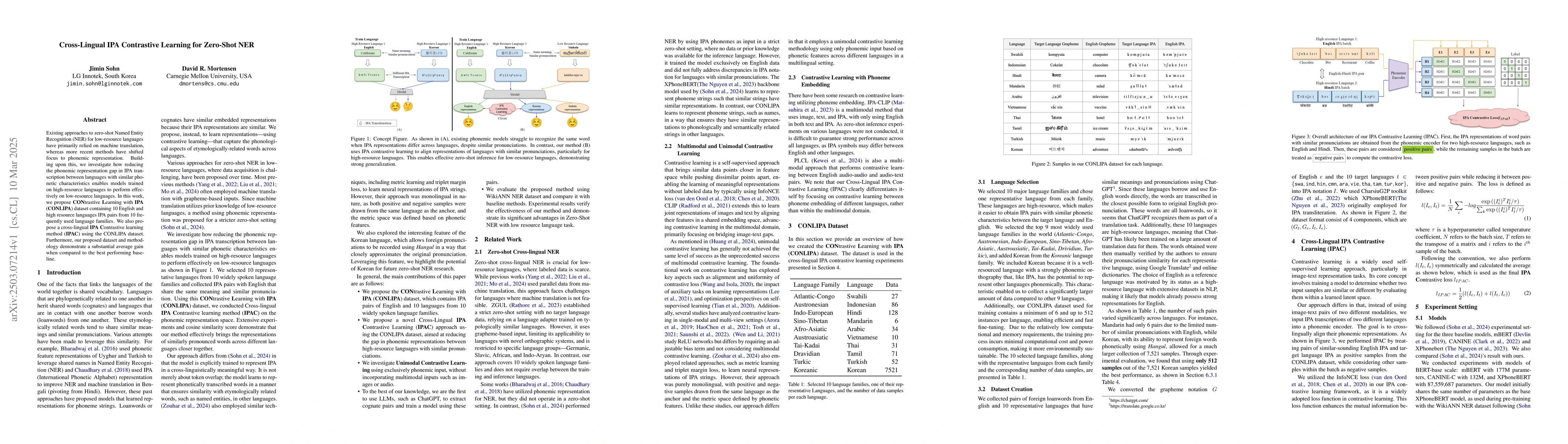 Thumbnail for Cross-Lingual IPA Contrastive Learning for Zero-Shot NER