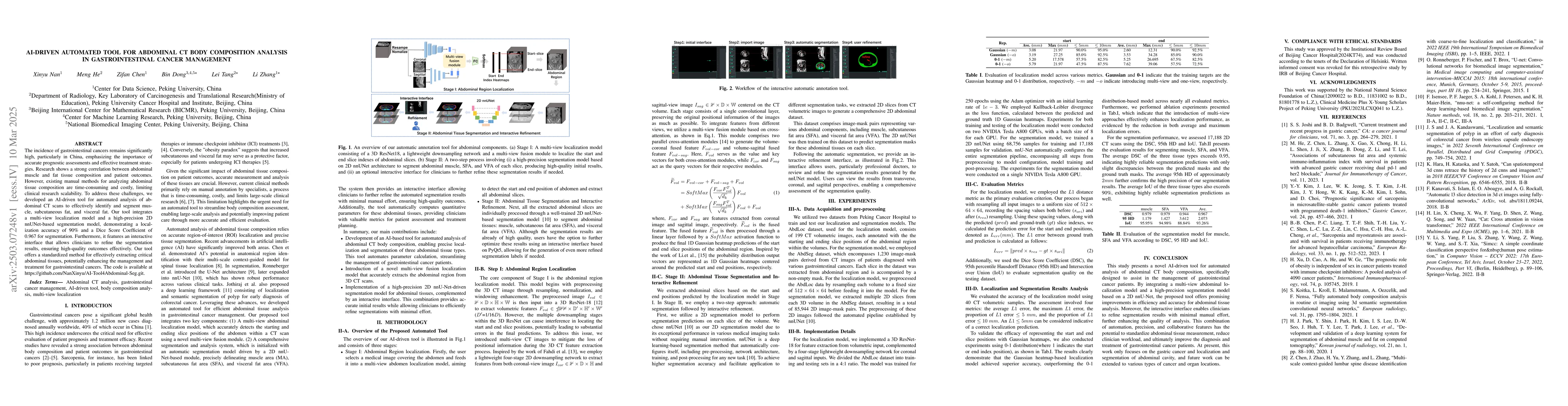 Thumbnail for AI-Driven Automated Tool for Abdominal CT Body Composition Analysis in
  Gastrointestinal Cancer Management