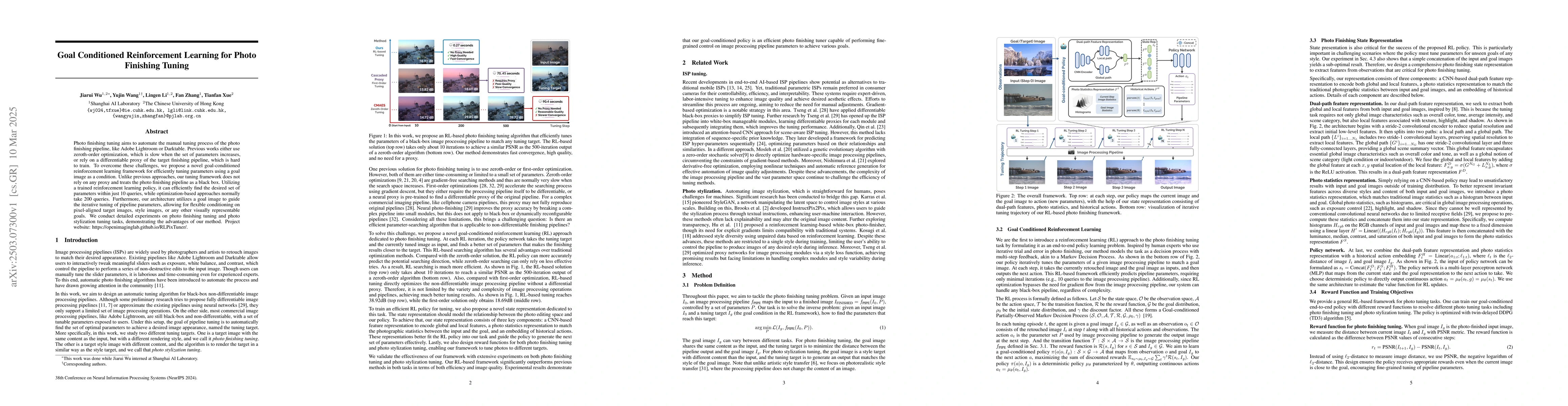 Thumbnail for Goal Conditioned Reinforcement Learning for Photo Finishing Tuning
