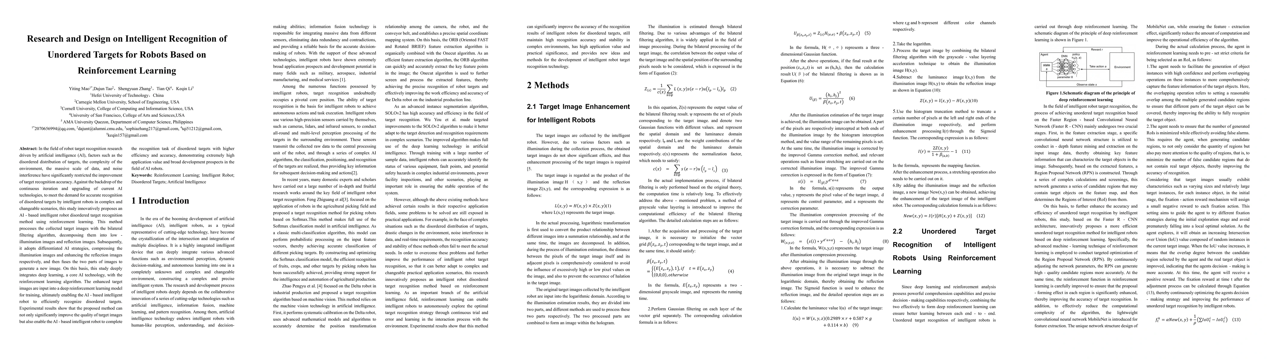 Thumbnail for Research and Design on Intelligent Recognition of Unordered Targets for
  Robots Based on Reinforcement Learning