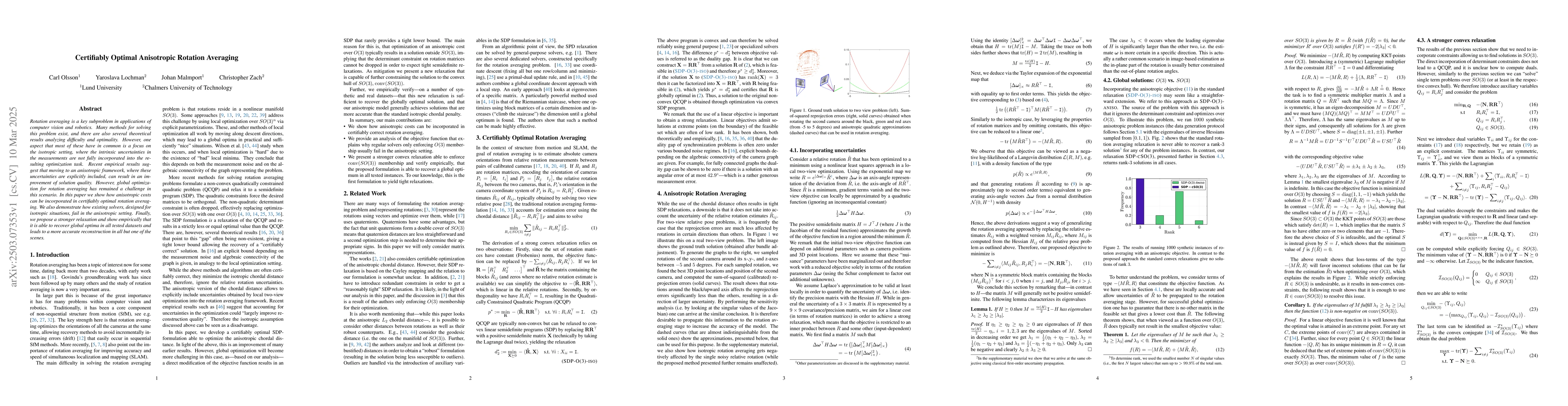 Thumbnail for Certifiably Optimal Anisotropic Rotation Averaging