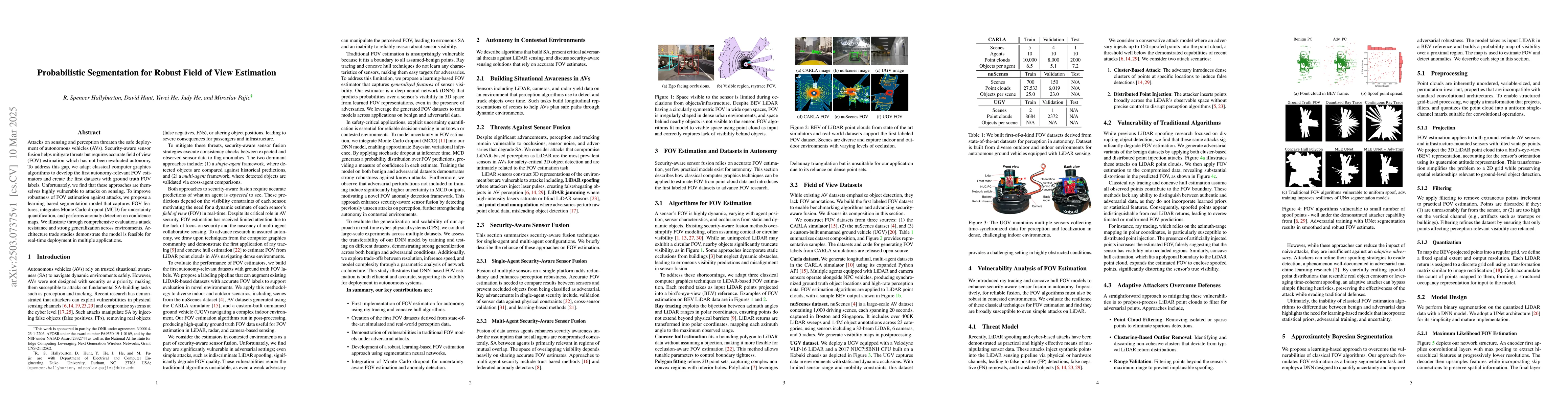 Thumbnail for Probabilistic Segmentation for Robust Field of View Estimation