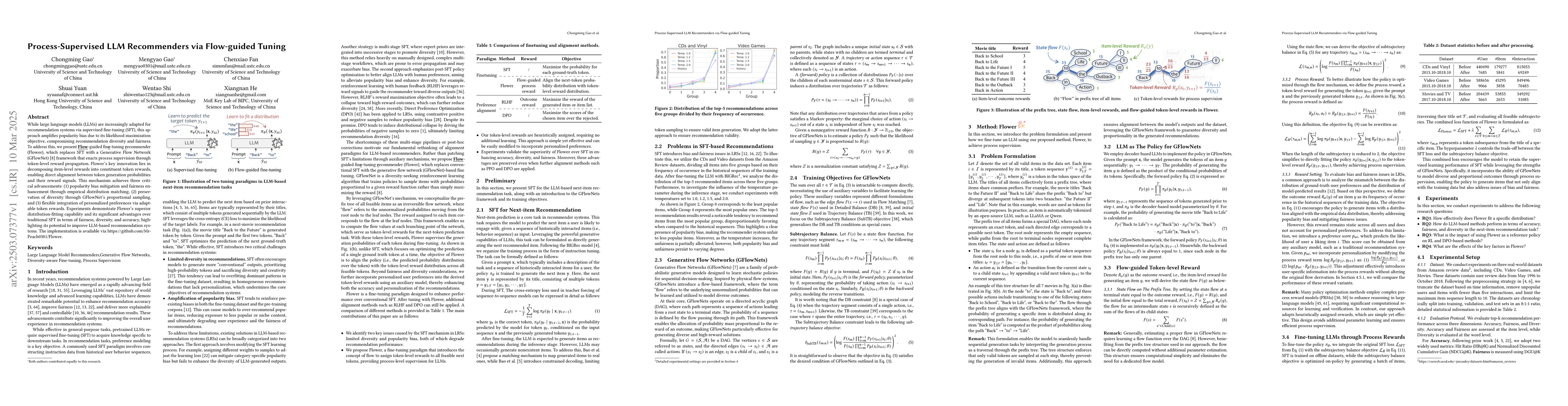 Thumbnail for Process-Supervised LLM Recommenders via Flow-guided Tuning