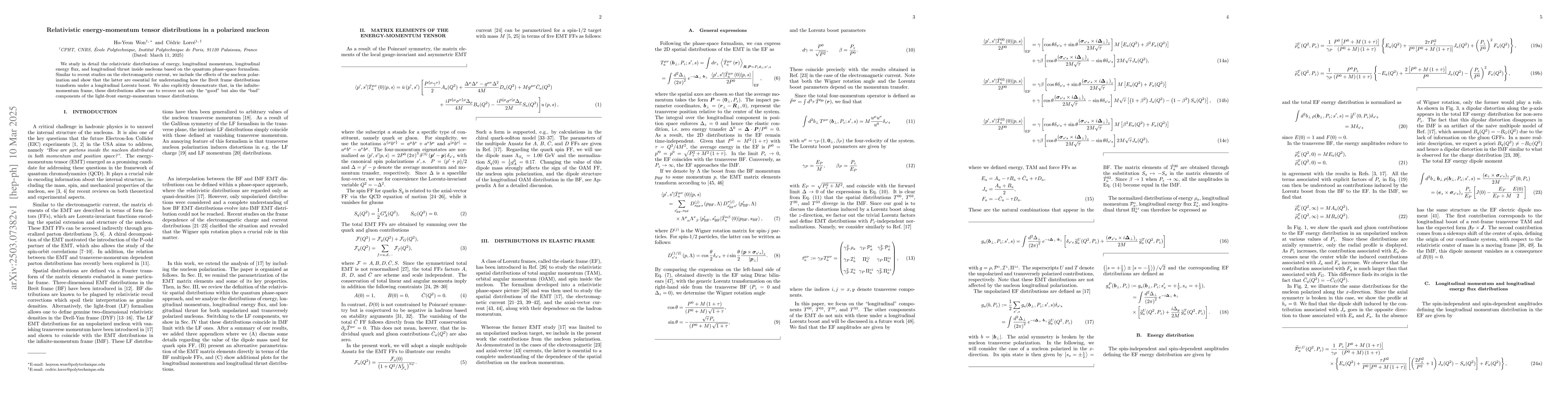 Thumbnail for Relativistic energy-momentum tensor distributions in a polarized nucleon
