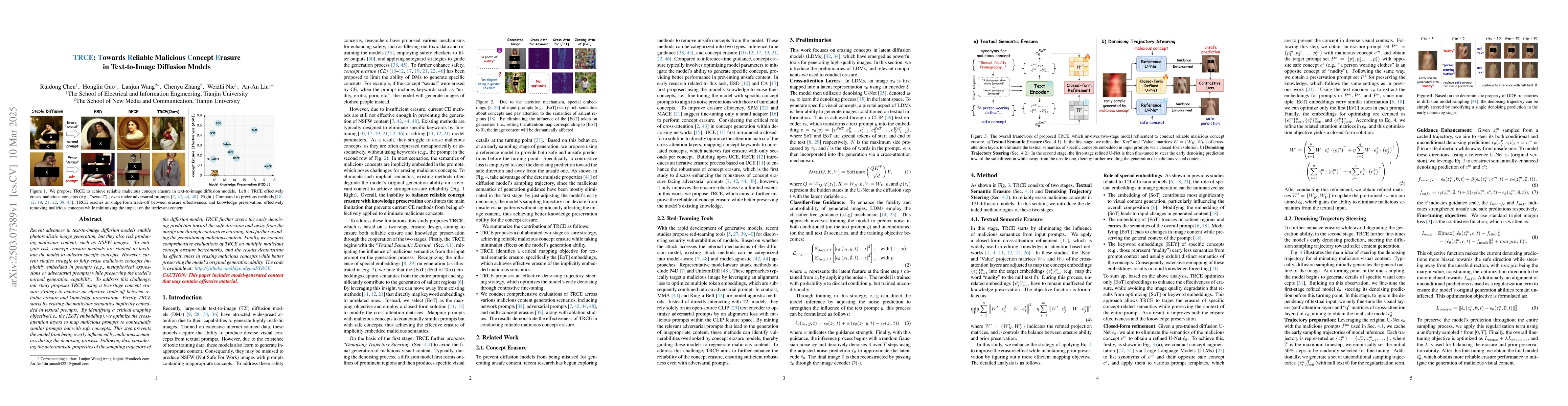 Thumbnail for TRCE: Towards Reliable Malicious Concept Erasure in Text-to-Image
  Diffusion Models