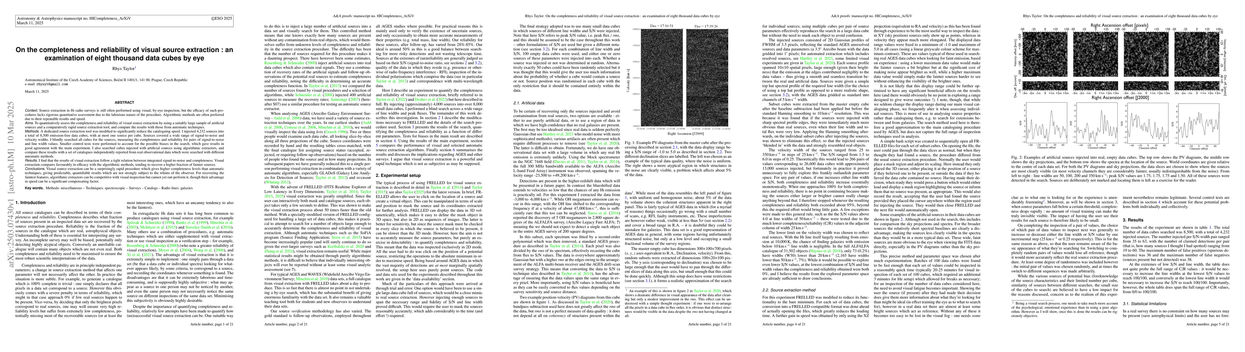 Thumbnail for On the completeness and reliability of visual source extraction : an
  examination of eight thousand data cubes by eye