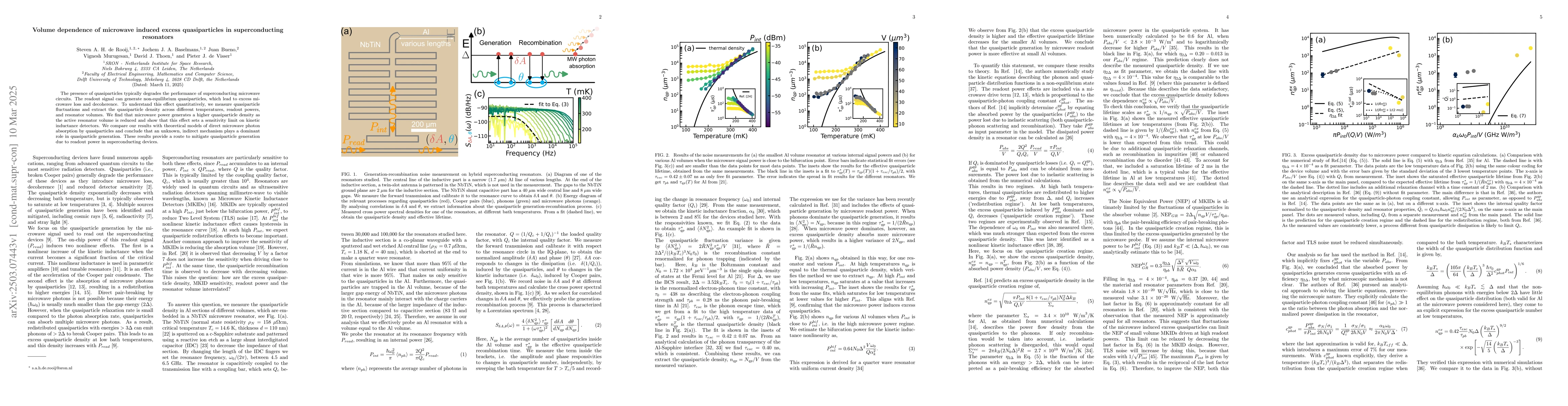 Thumbnail for Volume dependence of microwave induced excess quasiparticles in
  superconducting resonators