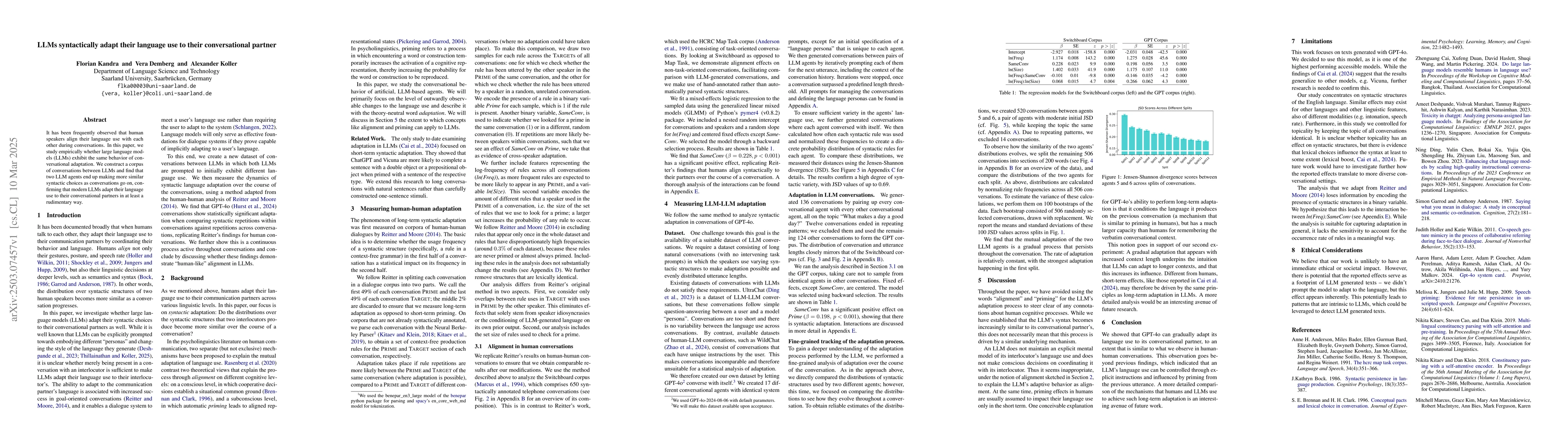 Thumbnail for LLMs syntactically adapt their language use to their conversational
  partner