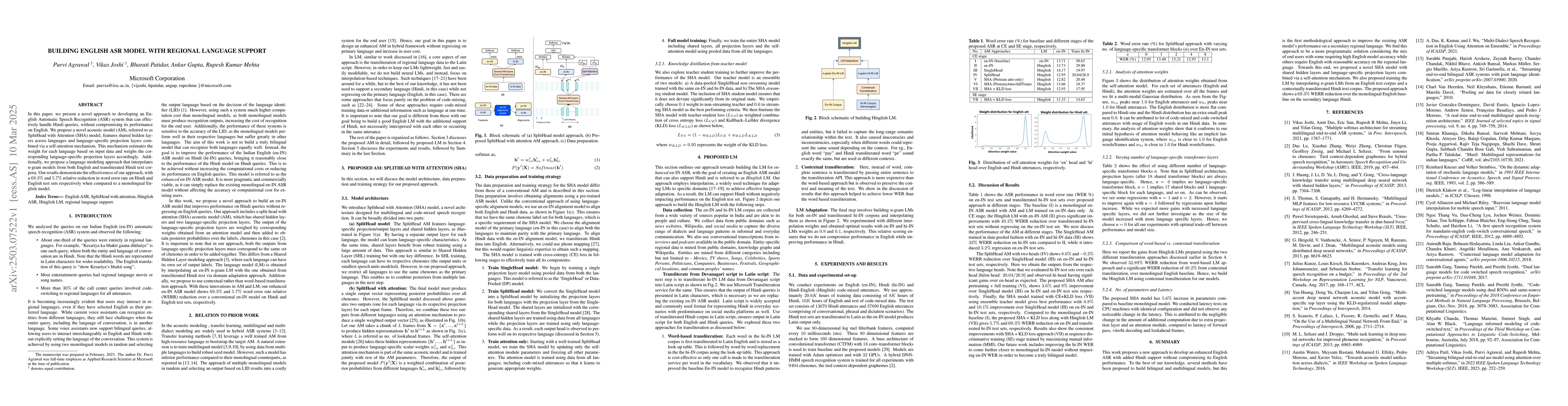 Thumbnail for Building English ASR model with regional language support
