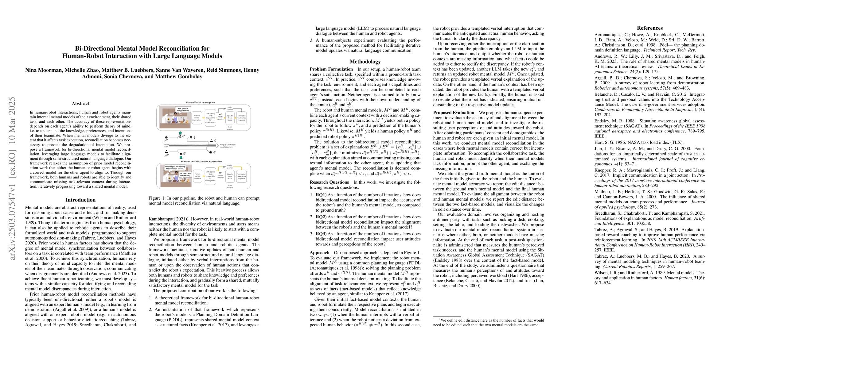 Thumbnail for Bi-Directional Mental Model Reconciliation for Human-Robot Interaction
  with Large Language Models