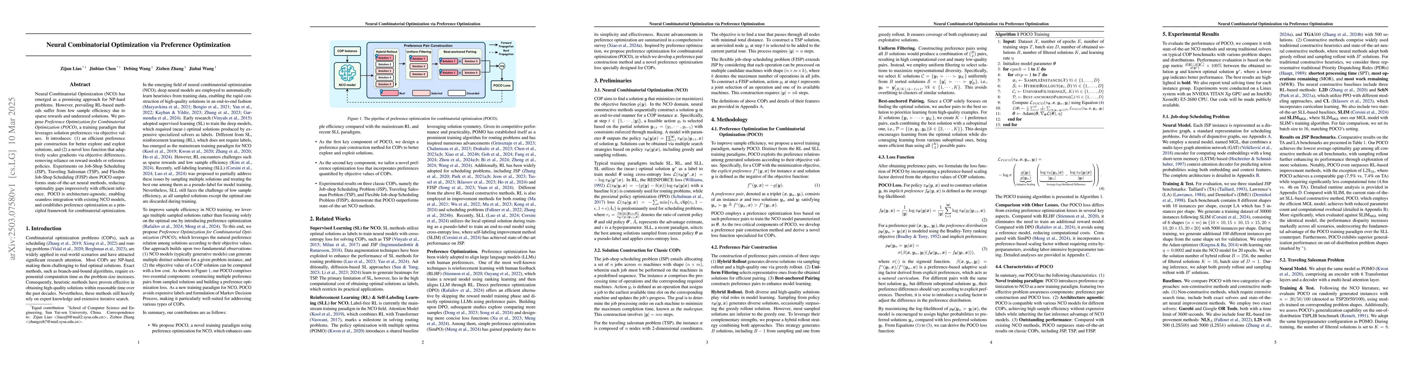 Thumbnail for Neural Combinatorial Optimization via Preference Optimization