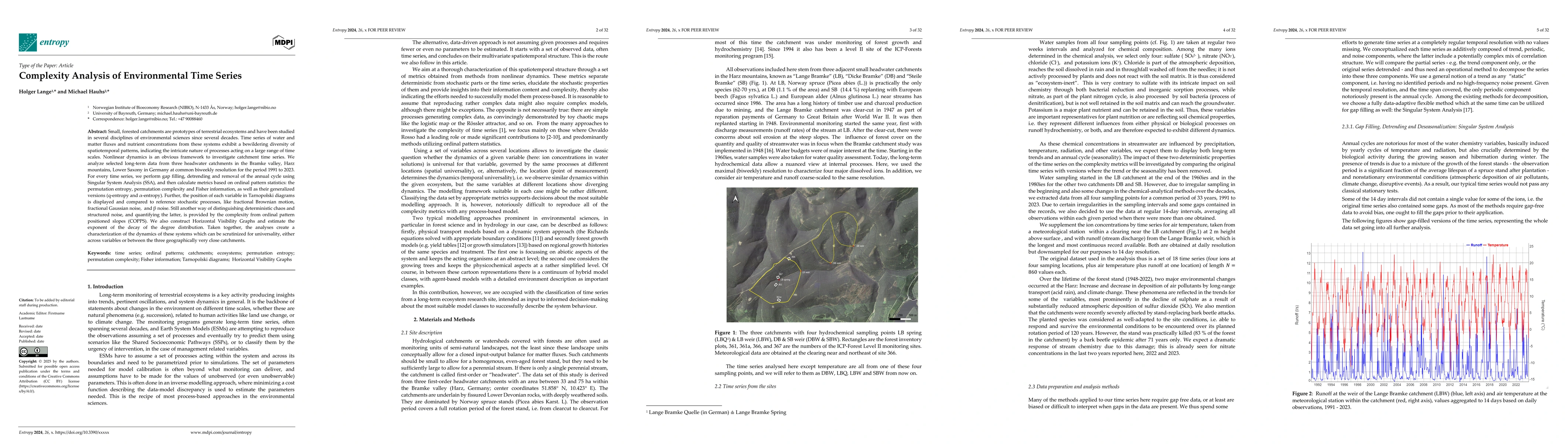 Thumbnail for Complexity Analysis of Environmental Time Series