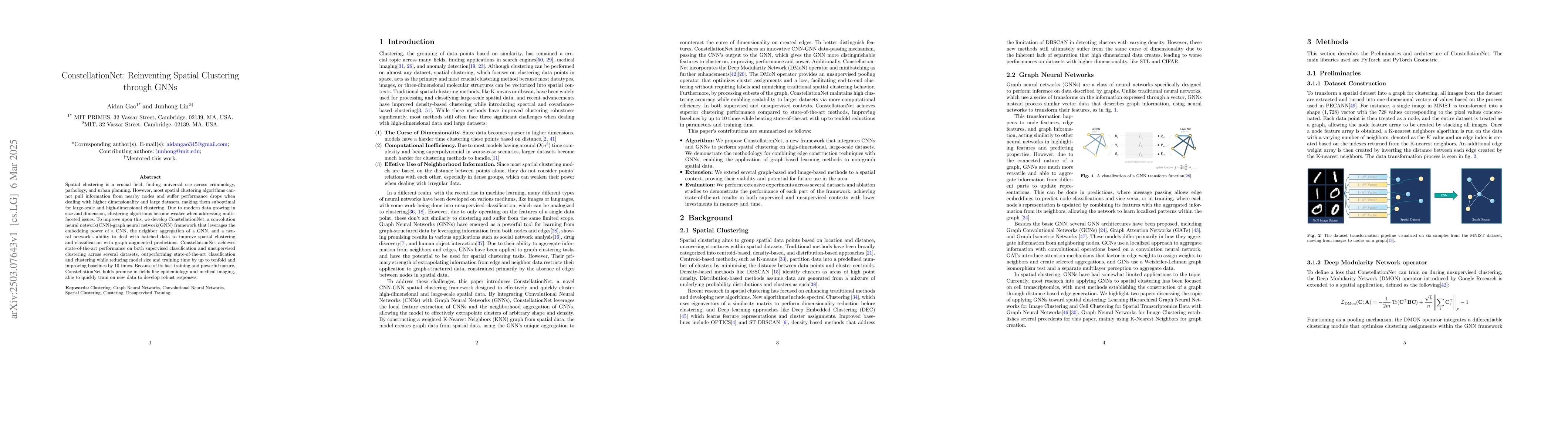 Thumbnail for ConstellationNet: Reinventing Spatial Clustering through GNNs