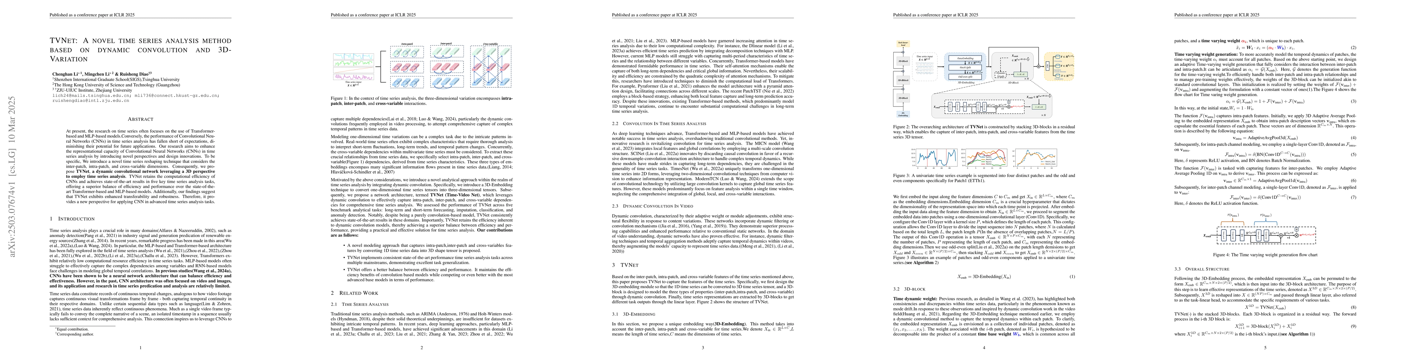 Thumbnail for TVNet: A Novel Time Series Analysis Method Based on Dynamic Convolution
  and 3D-Variation