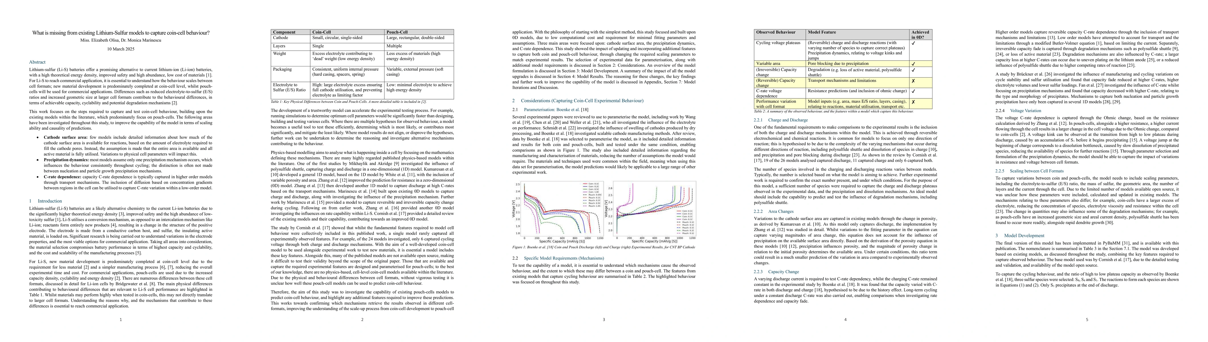 Thumbnail for What is missing from existing Lithium-Sulfur models to capture coin-cell
  behaviour?