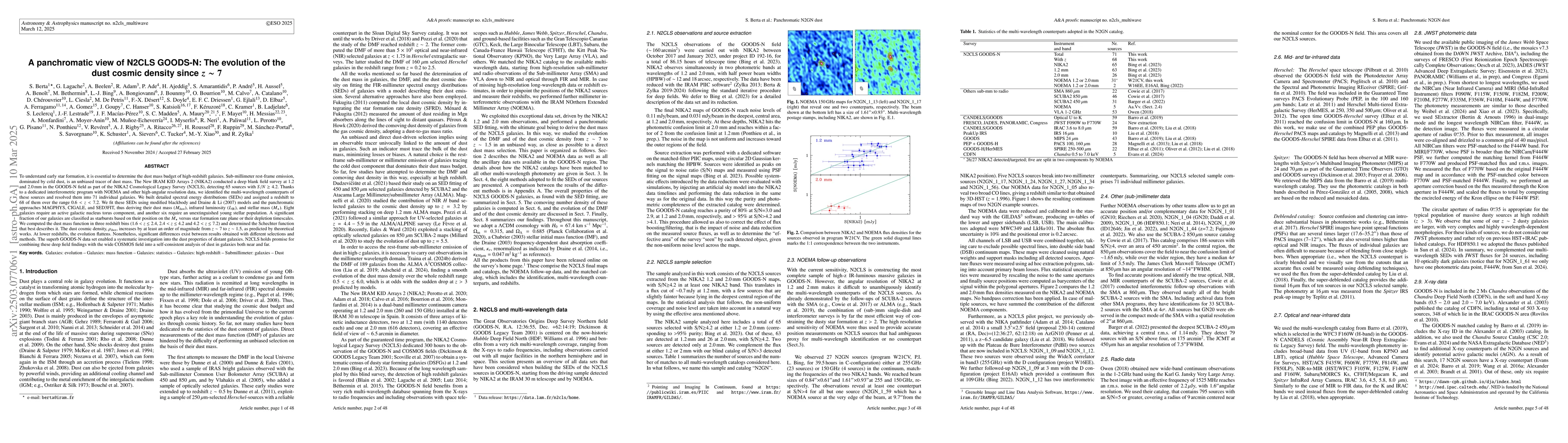 Thumbnail for A panchromatic view of N2CLS GOODS-N: the evolution of the dust cosmic
  density since z~7