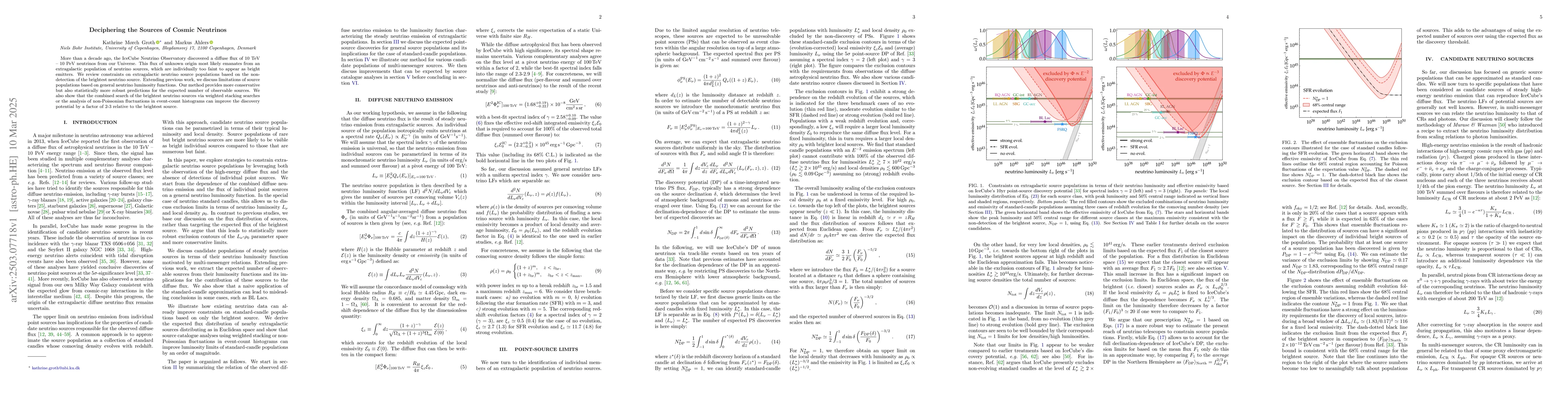 Thumbnail for Deciphering the Sources of Cosmic Neutrinos