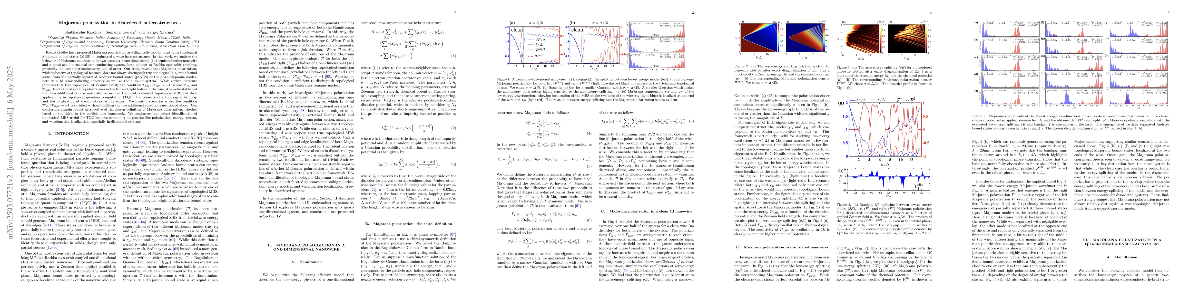 Thumbnail for Majorana polarization in disordered heterostructures