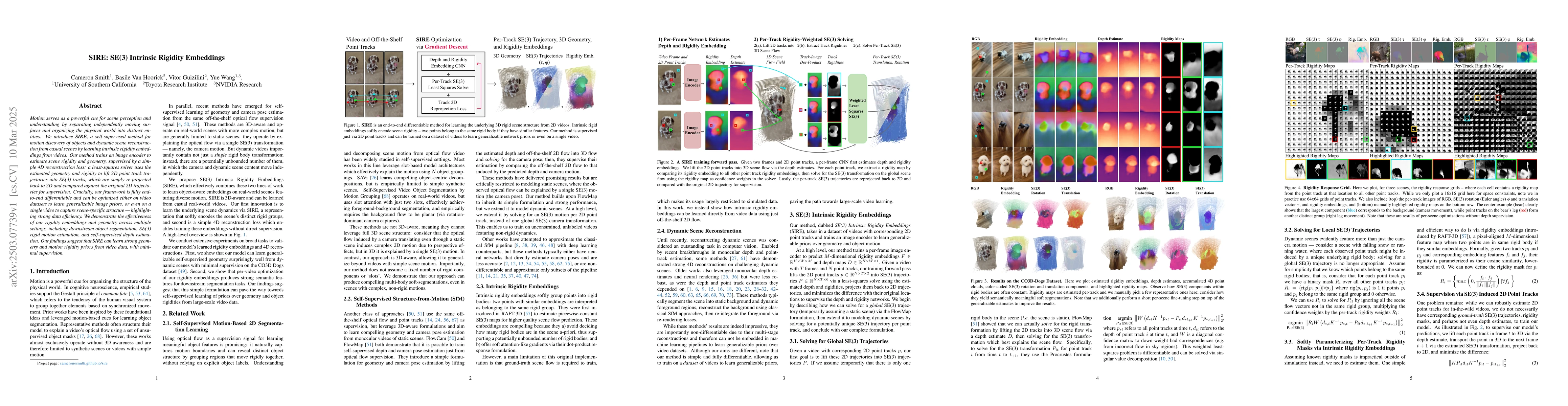 Thumbnail for SIRE: SE(3) Intrinsic Rigidity Embeddings