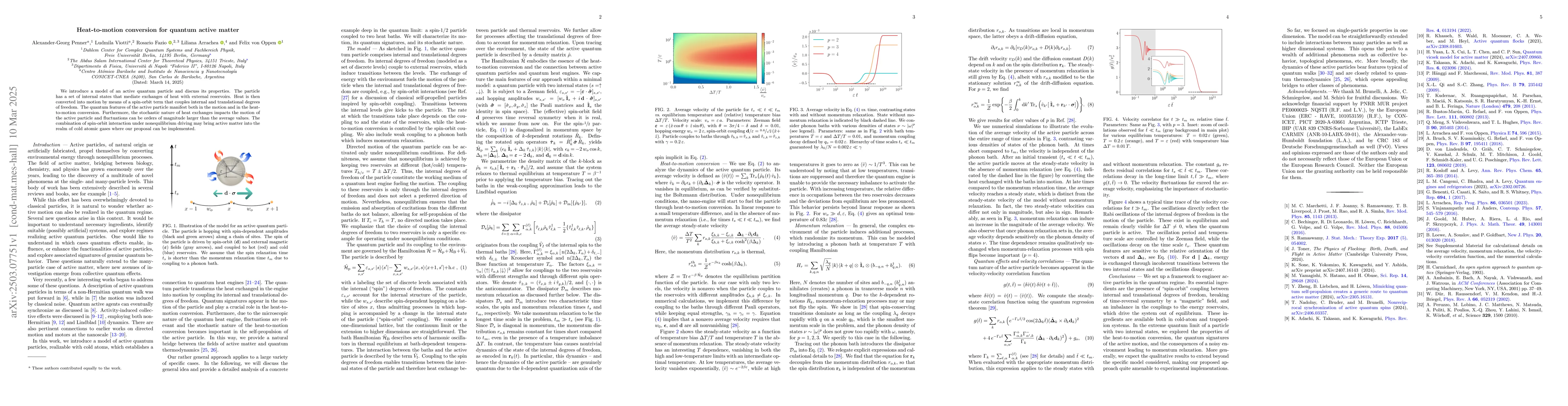 Thumbnail for Heat-to-motion conversion for quantum active matter