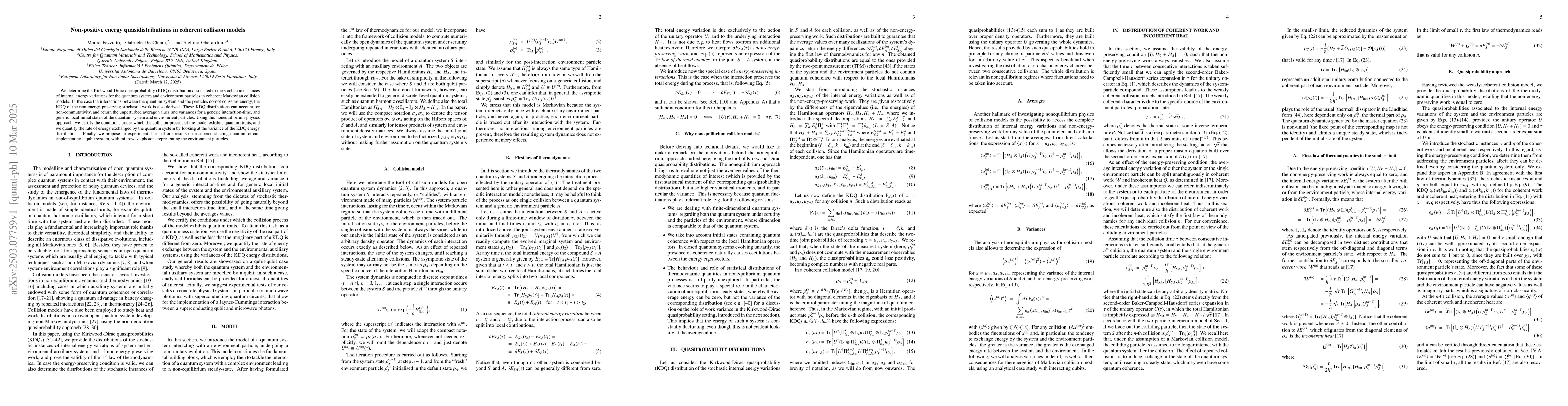 Thumbnail for Non-positive energy quasidistributions in coherent collision models