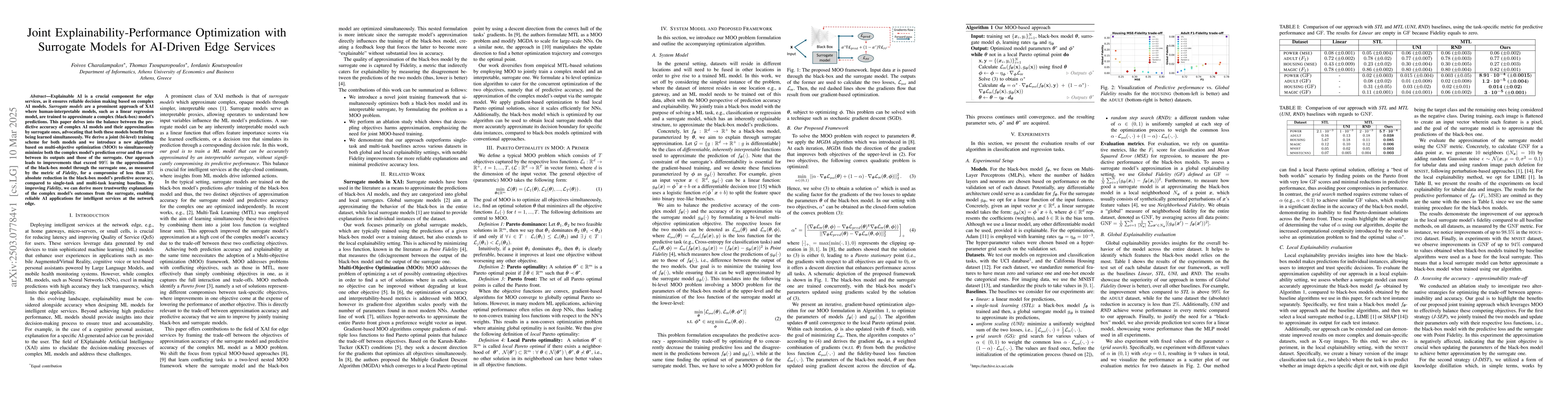 Thumbnail for Joint Explainability-Performance Optimization With Surrogate Models for
  AI-Driven Edge Services