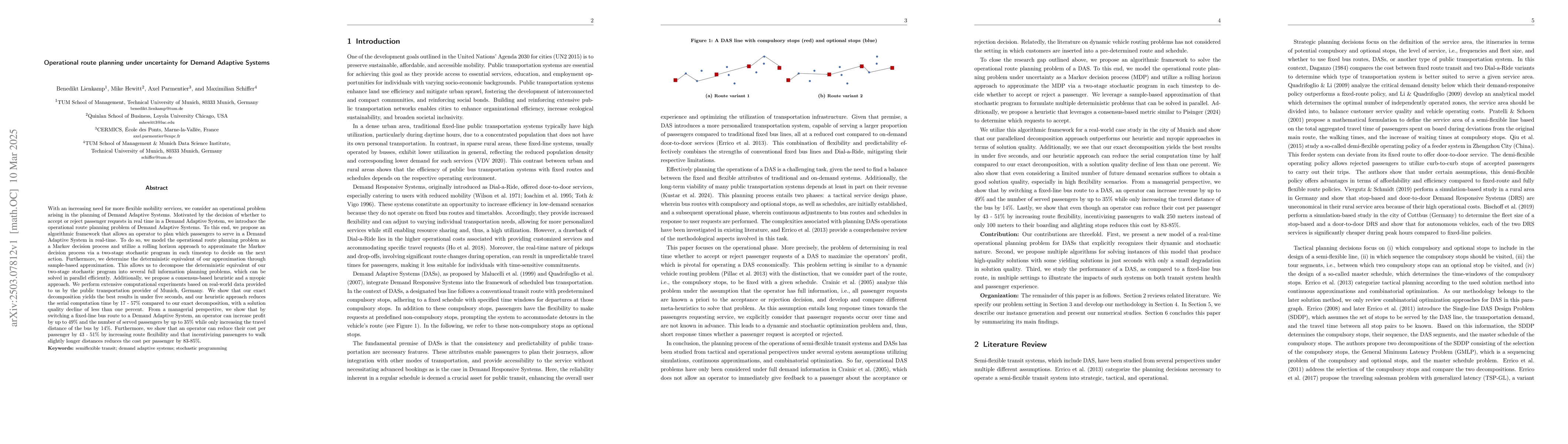 Thumbnail for Operational route planning under uncertainty for Demand Adaptive Systems