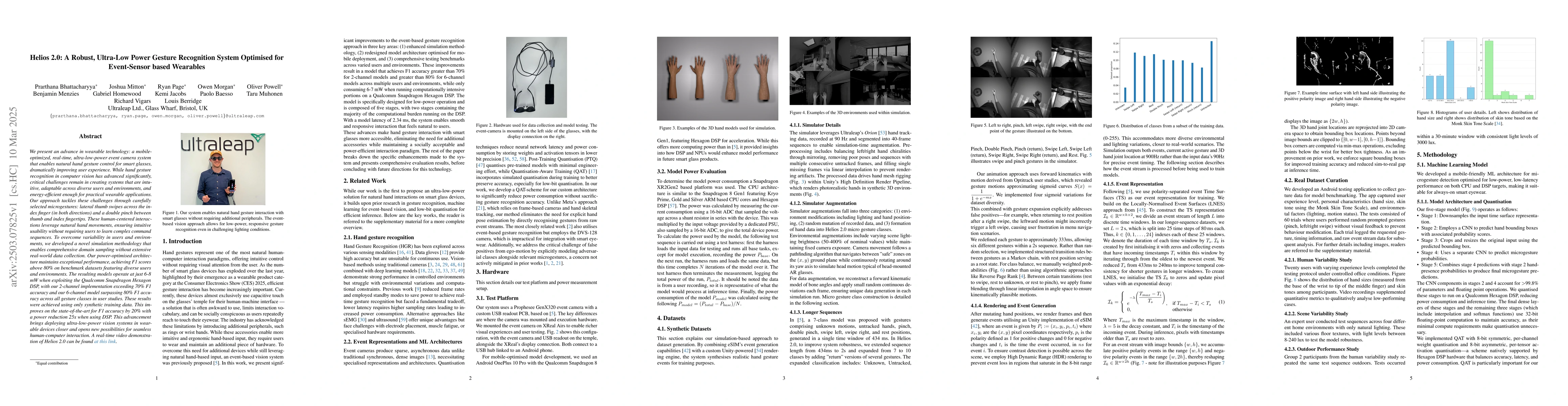 Thumbnail for Helios 2.0: A Robust, Ultra-Low Power Gesture Recognition System
  Optimised for Event-Sensor based Wearables