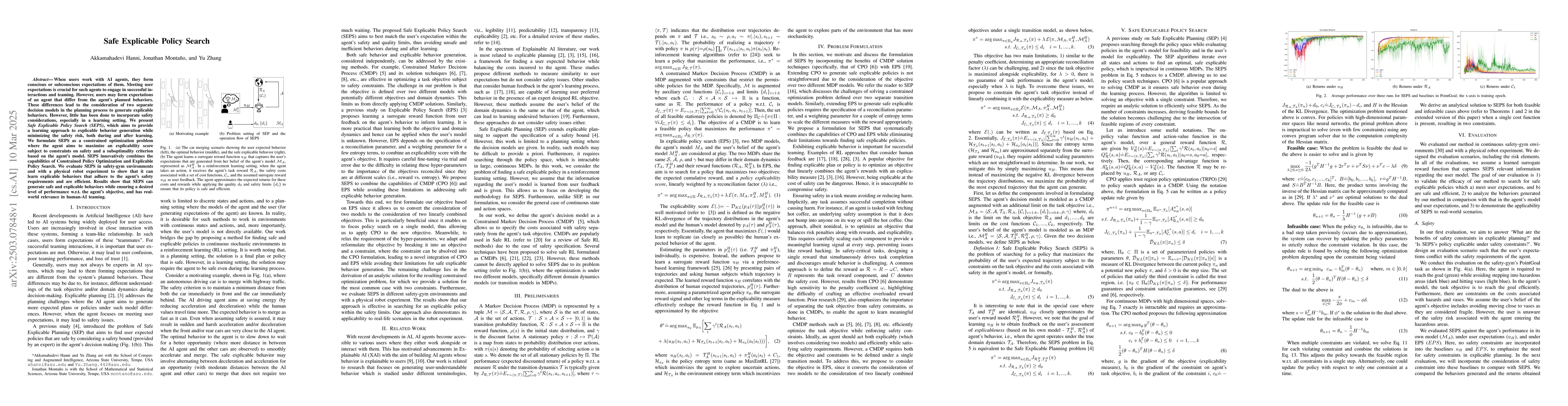 Thumbnail for Safe Explicable Policy Search