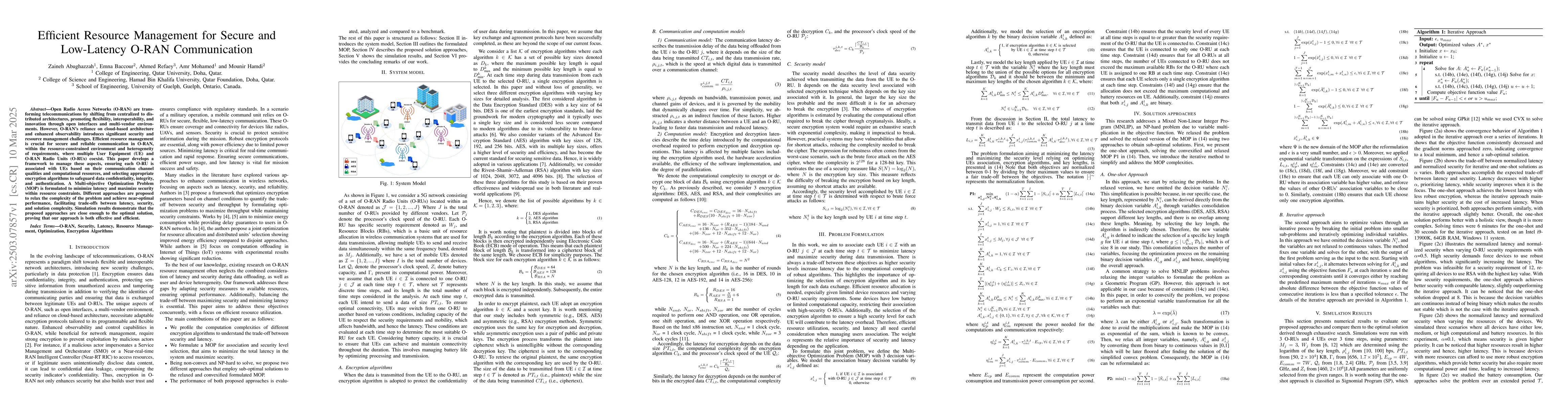 Thumbnail for Efficient Resource Management for Secure and Low-Latency O-RAN
  Communication