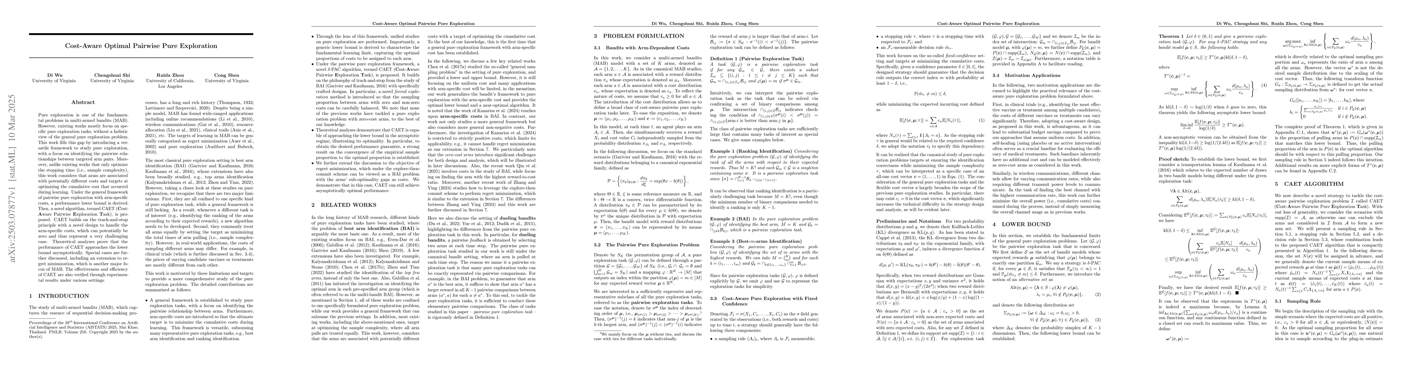 Thumbnail for Cost-Aware Optimal Pairwise Pure Exploration