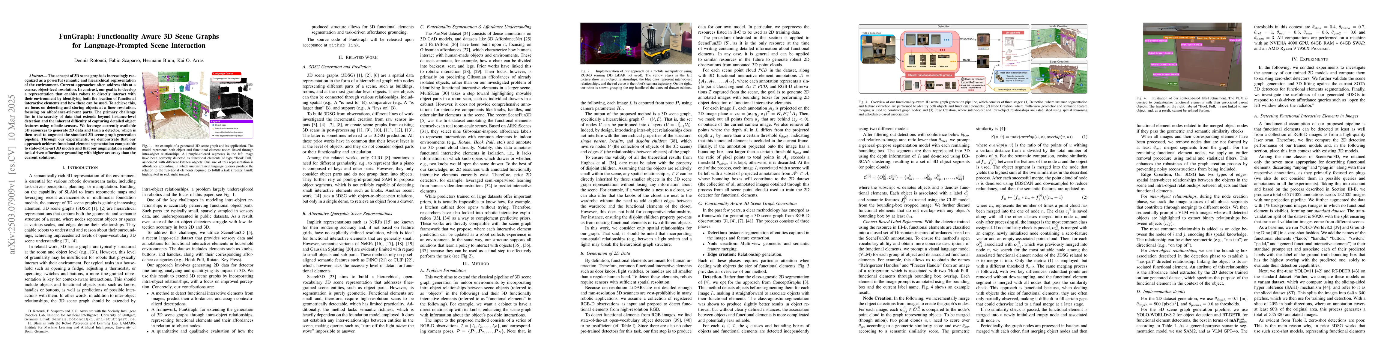 Thumbnail for FunGraph: Functionality Aware 3D Scene Graphs for Language-Prompted
  Scene Interaction