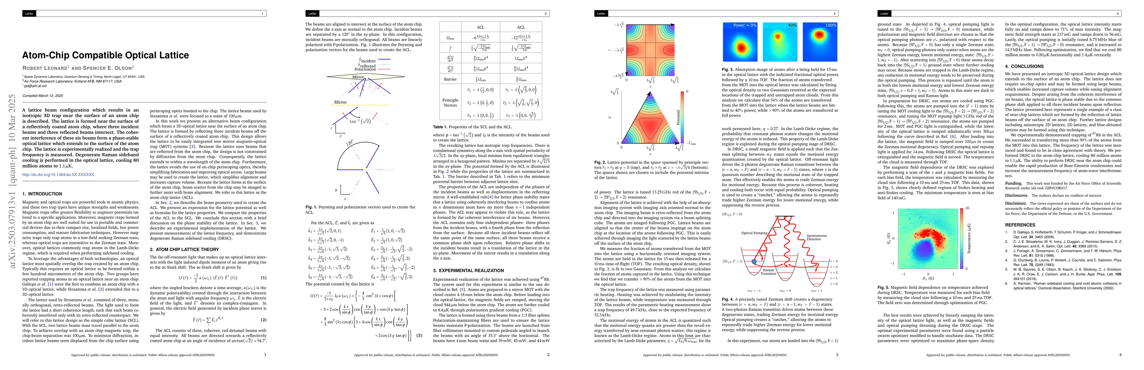 Thumbnail for Atom-Chip Compatible Optical Lattice