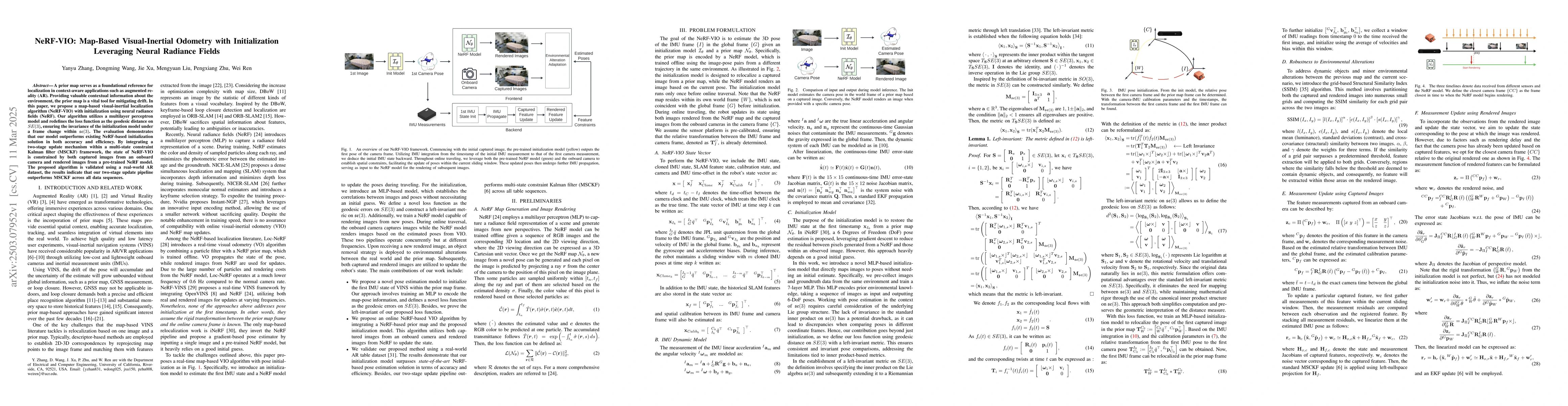 Thumbnail for NeRF-VIO: Map-Based Visual-Inertial Odometry with Initialization
  Leveraging Neural Radiance Fields