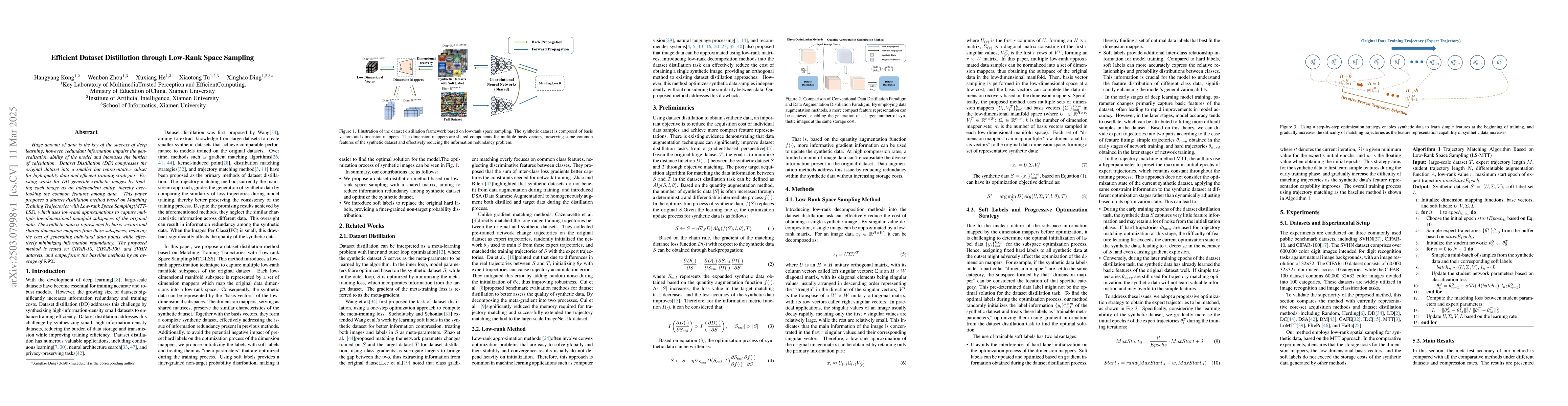 Thumbnail for Efficient Dataset Distillation through Low-Rank Space Sampling