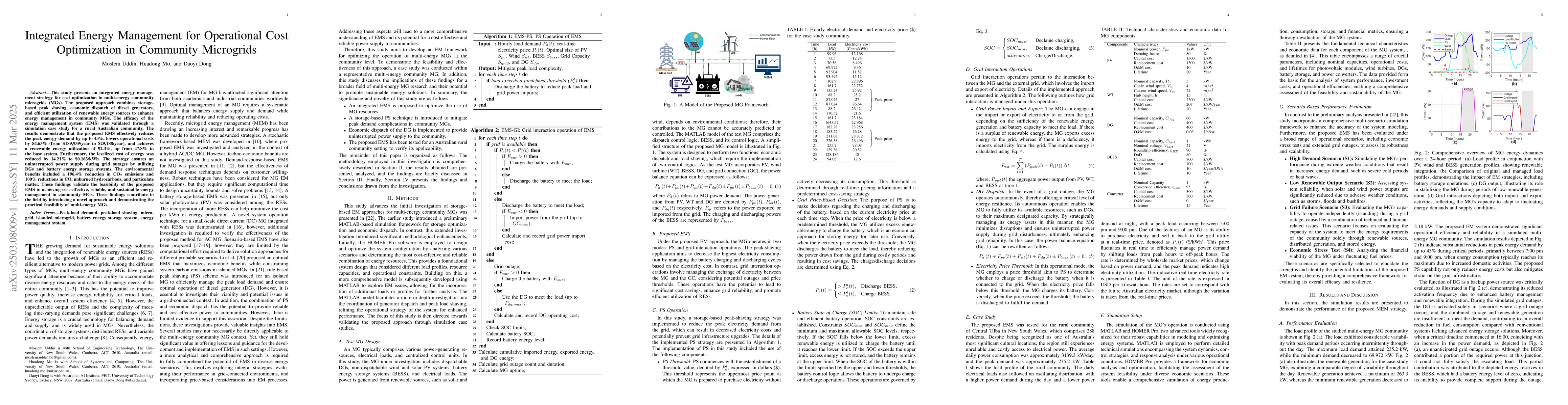 Thumbnail for Integrated Energy Management for Operational Cost Optimization in
  Community Microgrids