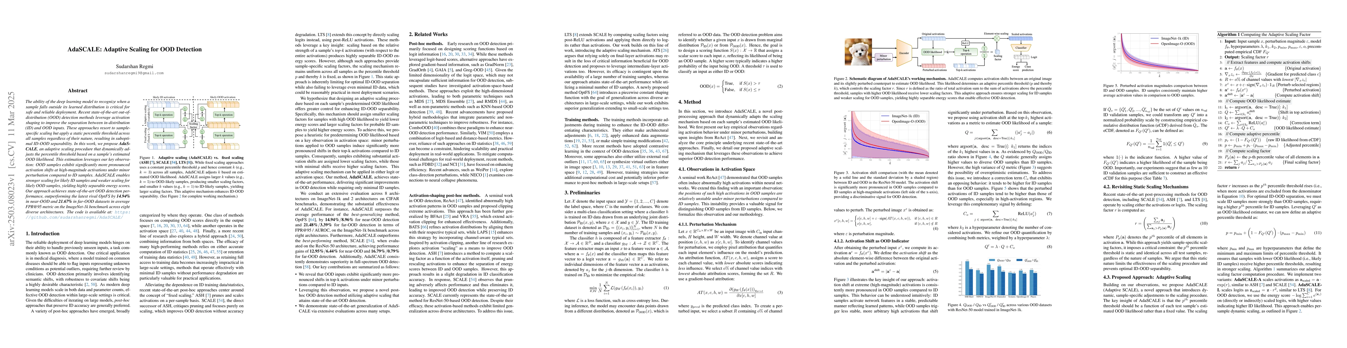 Thumbnail for AdaSCALE: Adaptive Scaling for OOD Detection
