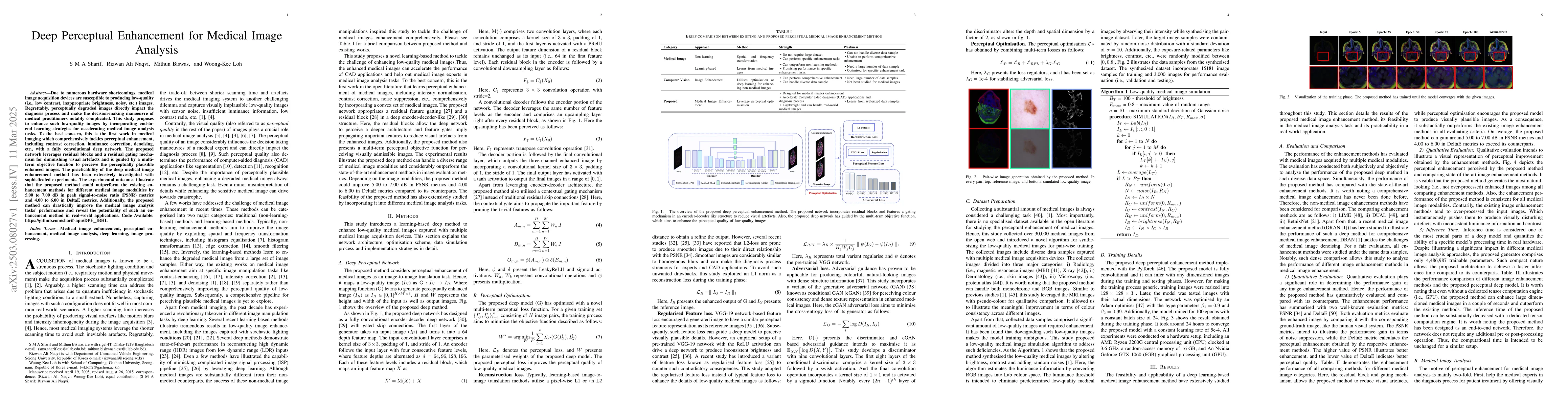 Thumbnail for Deep Perceptual Enhancement for Medical Image Analysis