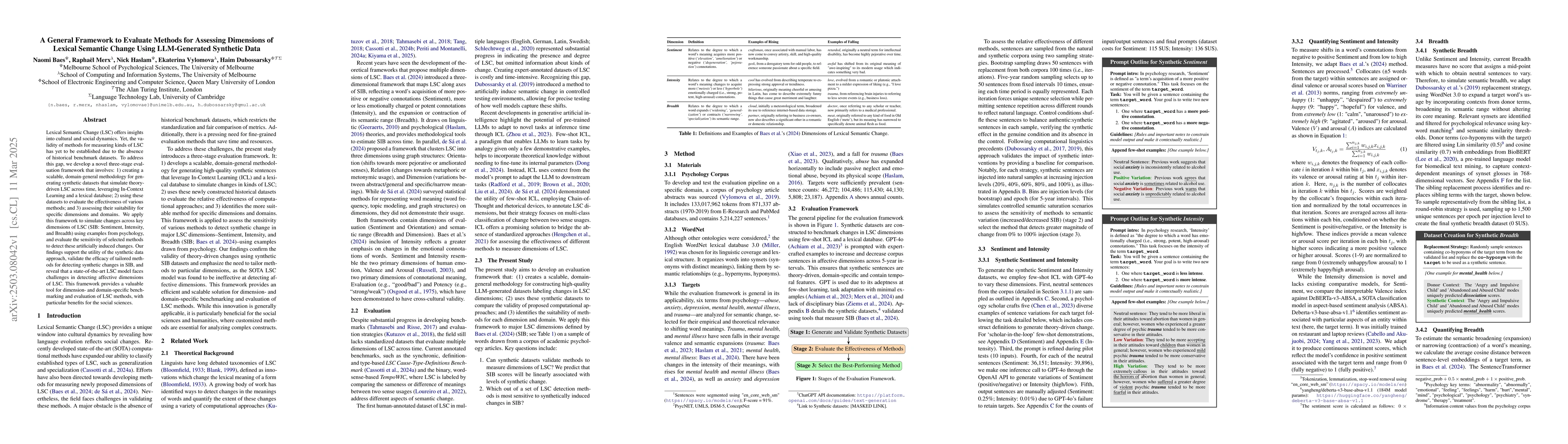 Thumbnail for A General Framework to Evaluate Methods for Assessing Dimensions of
  Lexical Semantic Change Using LLM-Generated Synthetic Data