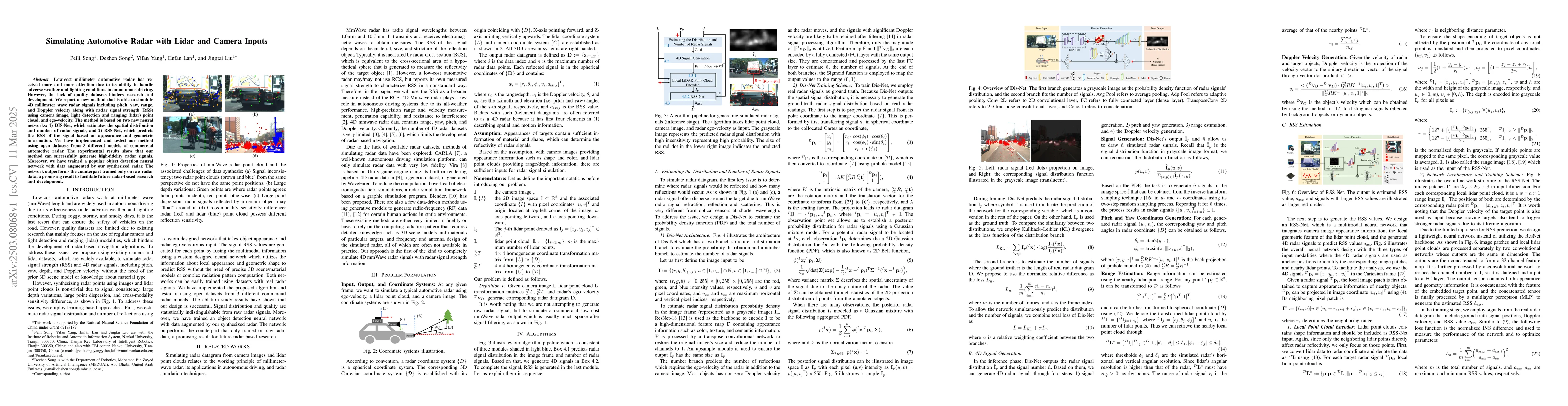 Thumbnail for Simulating Automotive Radar with Lidar and Camera Inputs